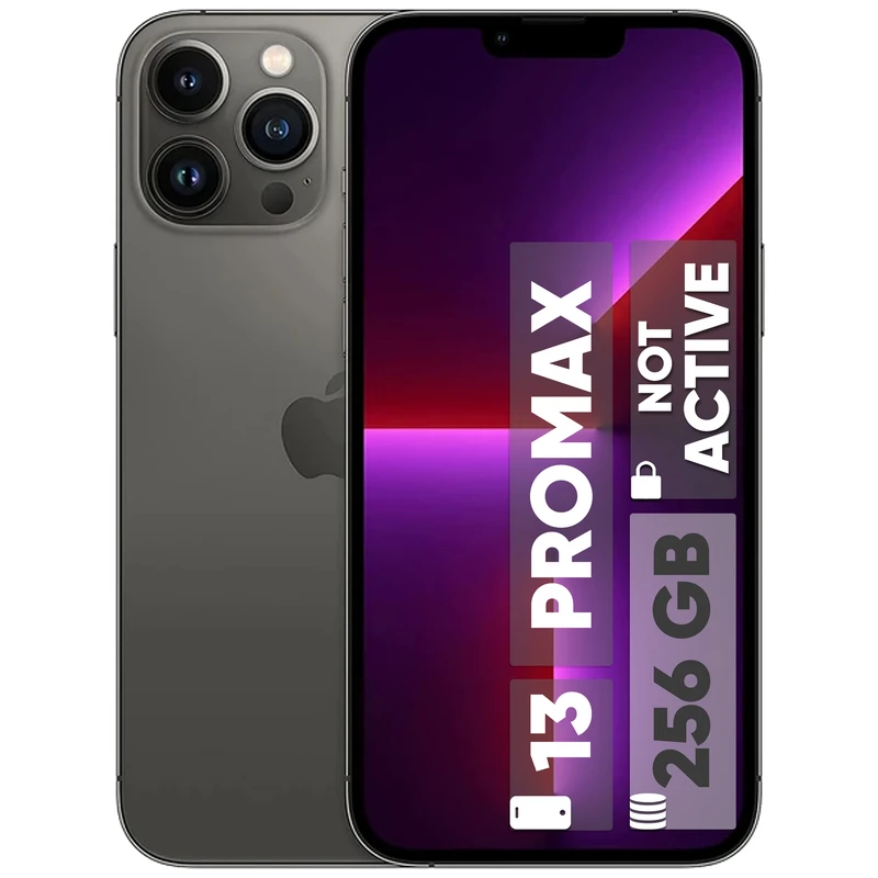 گوشی موبایل اپل کارکرده مدل iPhone 13 Pro Max CH دو سیم‌ کارت ظرفیت 256 گیگابایت و رم 6 گیگابایت - ریجستر شده - باتری 96 درصد